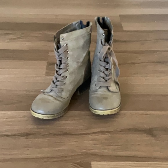 Army style combat boots - Picture 4 of 4